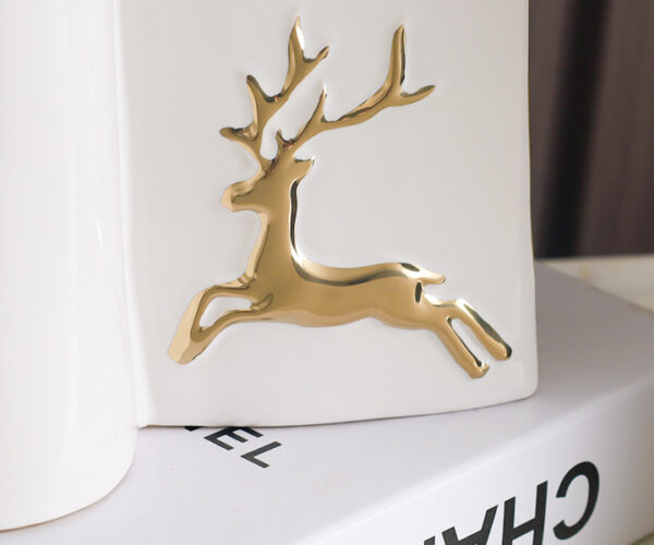 Golden Stag Vase - Image 3